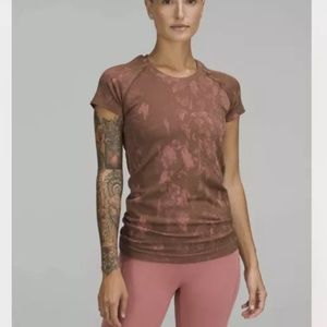 Lululemon Swiftly Tech Short Sleeve 2.0 Shirt Brown Brier Rose Size 6